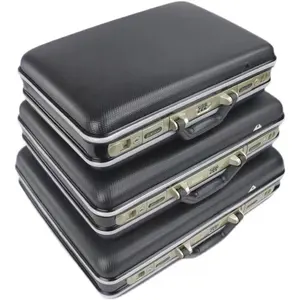 China OEM manufacturer ABS PC hard plastic shell Aluminum frame Carrying Suitcase brief case