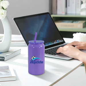 Hot bán màu <span class=keywords><strong>Mason</strong></span> <span class=keywords><strong>Jar</strong></span> thép không gỉ có thể tăng gấp đôi tường cách nhiệt thăng hoa trống lon 16oz có thể với nắp và rơm - Product Image 6