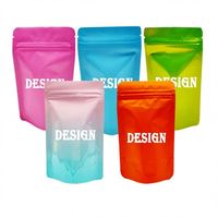 Op Maat Gemaakte Hologram 1 Oz 28 Gram Mylar Tassen Rits Plastic Snoepverpakking Transparante Holografische Tassen