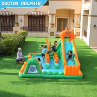 Toboggan aquatique pour piscine avec sac de transport, en tissu Oxford robuste, pour divertissement familial, contrôle qualité strict en usine