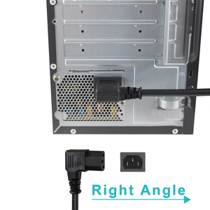 Cable de Alimentación CA C13 en Ángulo de 90 Grados de Repuesto para Unidad de Fuente de Alimentación de Computadora de Escritorio - Product Image 5