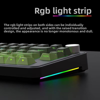 Kit de Teclado Mecánico HJSDZHI YG75 de 80 Teclas, 75%, Tri-Modo, con Interruptores Intercambiables en Caliente, RGB, 4000mAh, Perilla de Volumen, para Juegos, Oficina y Personalización