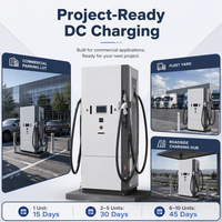 Chargeur EV DC 100KW CCS et GBT à double connecteur, station de charge commerciale 380V, chargeur rapide séparé CF-100KW-D