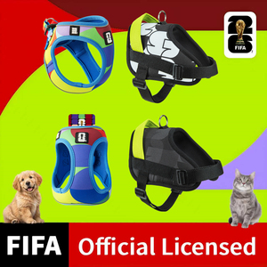 Harnais pour chien léger et respirant, vêtements pour animaux de compagnie officiels de la Coupe du monde <span class=keywords><strong>FIFA</strong></span>, vente en gros, vêtements pour chien de luxe confortables pour tous les jours - Product Image 1