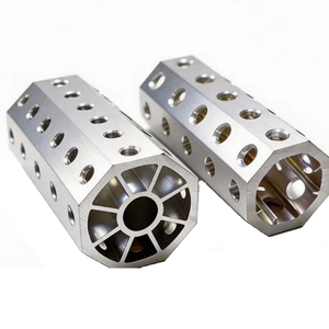 Präzisions-OEM Kundenspezifische Sandgestrahlte Eloxierte Aluminiumlegierung Kühlkörper Aluminium-Extrusionsteile CNC-Bearbeitungsteile für Elektronik - Product Image 2