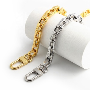 Luxury Heavy Zinc Alloy <strong>Bag</strong> Chain Custom Accessories for High-end Designer Thick Chunky Handbag <strong>Replacement</strong> Shoulder Metal <strong>Strap</strong> - Product Image 1