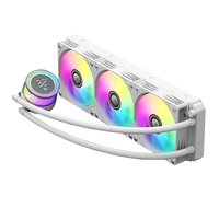 Refroidisseur d'eau pour processeur AIO ARGB de haute qualité 360 mm, compatible AM5/LGA 2011, affichage de la température, refroidissement du processeur informatique, jeu