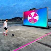 Jeux de football mural Tic-Tac-Toe, jeu de lancer de ballon immersif en réalité augmentée, installations murales de jeu de ballon pour parcs d'attractions, simulateur sportif
