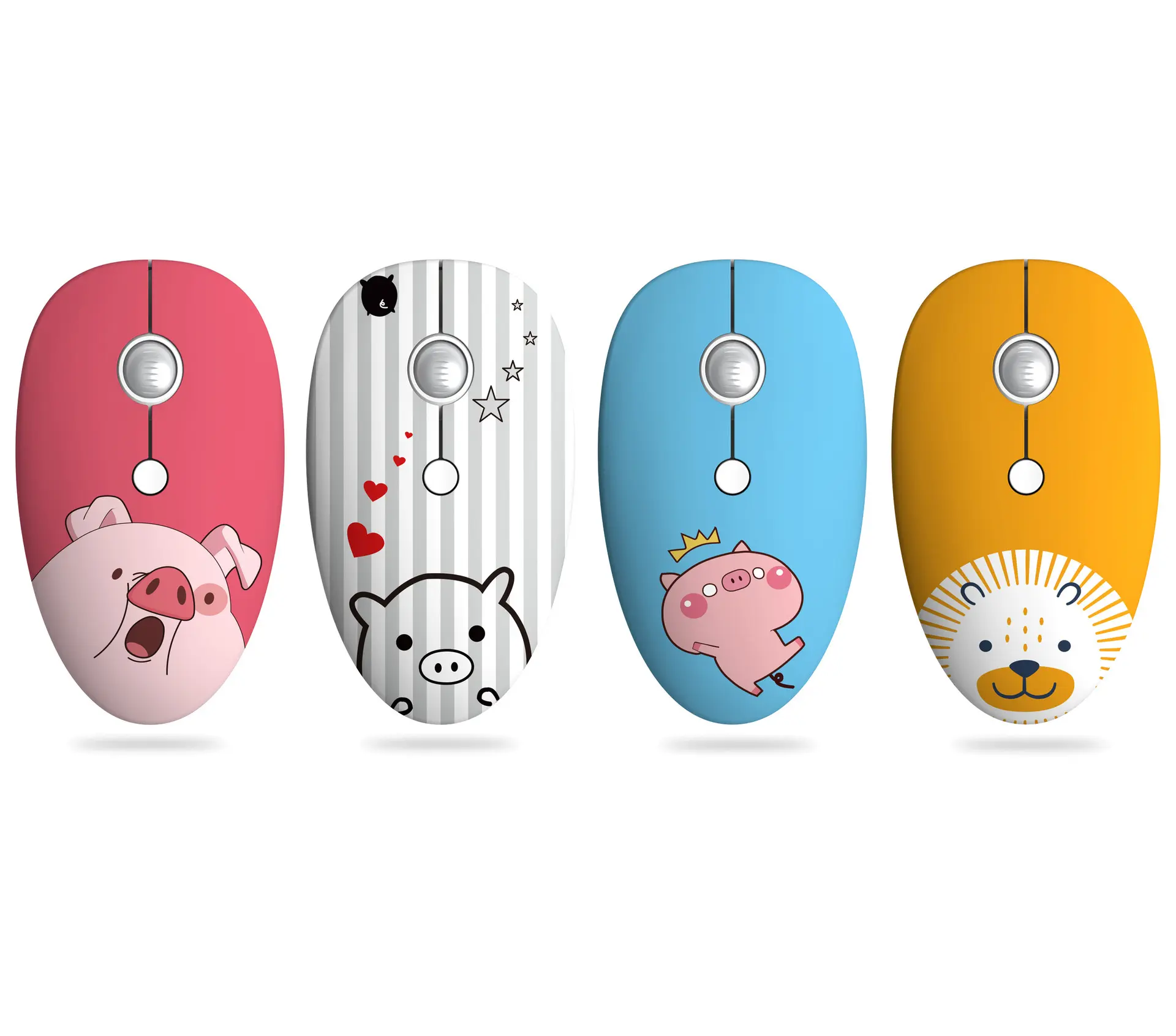 2.4GHz Cartoon Design Optical Mouse Fantastic animal design Wireless pad Mouse