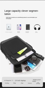 <span class=keywords><strong>Comprar</strong></span> personalizado impermeable de los hombres de negocios antirrobo Mochilas escolares Usb nuevo ordenador portátil bolsa de viaje Mochila - Product Image 6