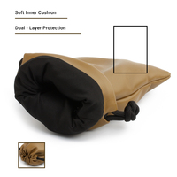 Étui ultra souple personnalisable léger et durable minimaliste comme un nuage amorti avec cordon de serrage Pochette pour lunettes en cuir de qualité supérieure