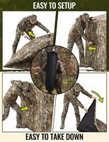 Tente de camouflage pour la chasse, abri portable en tissu Oxford à montage rapide pour la chasse au cerf et au dinde, OEM