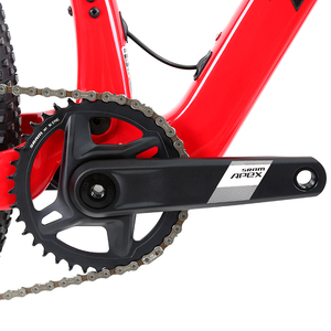 Vélo de montagne à suspension intégrale en fibre de carbone, roues 29 pouces, fourche en alliage d'aluminium sans fil EDS-13S, freins à disque hydrauliques 13 vitesses - Product Image 6