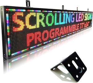 HS a scorrimento per esterni segno Led programmabile P10 digitale messaggio elettronico Display a Led RGB Display programmabile Pixel - Product Image 1