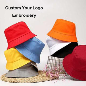 Chapeau de pêcheur en coton à motif de dessin animé, décontracté, pour l'été, pour l'extérieur, pour les fêtes, avec broderie personnalisée, logo de designer, unisexe, réversible, à large bord - Product Image 3