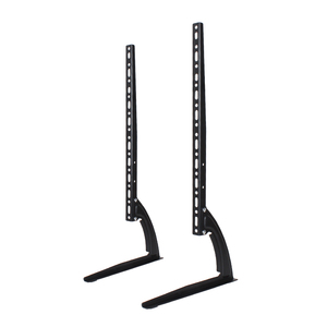 Hillport Factory 32-75 Inch <strong>TV</strong> <strong>Stand</strong> with Mounting Bracket Height-Adjustable Desktop <strong>TV</strong> Cart - Product Image 4