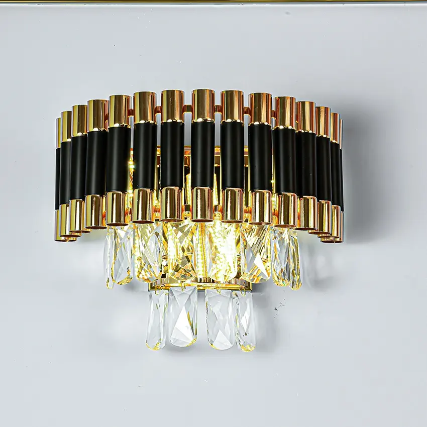 Wholesale Zinc Alloy Crystal Lamp Led Wall Lamp Home Bedroom Decor Modern Luxury Led Crystal Wall Light