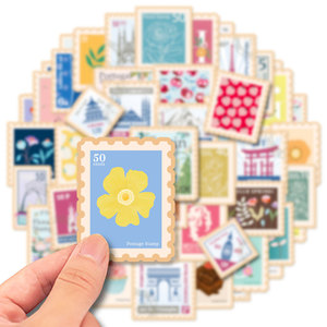 50PCS EE. UU. Franqueo <span class=keywords><strong>España</strong></span> World Landmark Floral Reino Unido Italia Portugal Stamp Sticker - Product Image 2