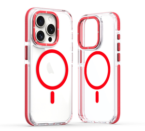 Coque de téléphone magnétique antichoc robuste transparente en PC, TPU, <span class=keywords><strong>TPE</strong></span>, anti-jaunissement, pour 17 Pro Max – Nouveauté 2026, Vente Flash - Product Image 4