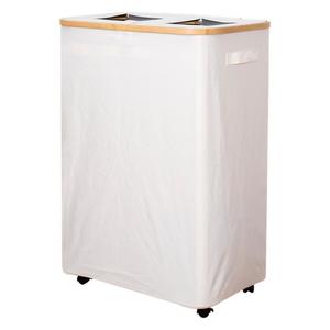Clothing Organizer Rectangle Canvas Standing Type Eco-Friendly Laundry Hamper <b>Large</b> Capacity Household Storage <b>Basket</b> - Product Image 5