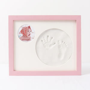 Cadre photo commémoratif personnalisable <span class=keywords><strong>et</strong></span> imperméable pour empreintes de mains <span class=keywords><strong>et</strong></span> de pieds de bébé, décoration d'intérieur avec <span class=keywords><strong>peinture</strong></span> numérique sur pin de Nouvelle-Zélande - Product Image 4