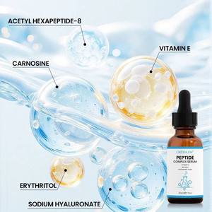 Suero Facial Orgánico de Triple Acción, Libre de Crueldad Animal, Antienvejecimiento, con Ácido Hialurónico, Vitamina E y Péptidos, para Piel Grasa y Arrugas, Marca Privada - Product Image 1