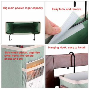 Bedside Storage Organizer Bed Table Package Sofa <b>TV</b> <b>Remote</b> <b>Control</b> Hang Caddy Sofa Storage Organizer Bedstead Pocket - Product Image 6