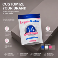 Sachet Doypack Personnalisé avec Fenêtre et Fermeture Zip Refermable pour Emballage de Sachets de Thé et de Compléments Alimentaires