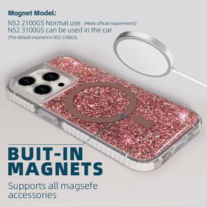 Coque de protection magnétique antichoc à paillettes dégradées de luxe pour iPhone – Fabrication directe - Product Image 4