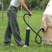 Tente de camping gonflable portable, imperméable, en tissu Oxford 300D, protection UV toutes saisons, avec pompe à air, pour 3-4 personnes, best-seller