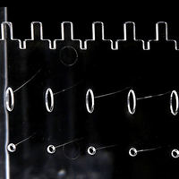 Acryl-Vorführfach Schaukasten Halskette Organisator Ring Aufbewahrung Schmuck Schaukasten Acryl-Vorführschrank