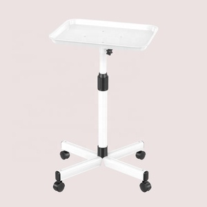 Chariot de Salon de Coiffure Moderne en Aluminium avec Plateaux Verrouillables, Chariot de Rangement Mobile à 4 Roues pour Salons Commerciaux - Product Image 1