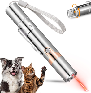 NEW USB Charging 3 in 1 Switchable Pattern of Laser Teaser <b>Cat</b> Stick <b>Toy</b> - Product Image 1