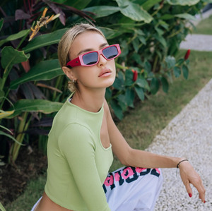 Gafas <span class=keywords><strong>de</strong></span> sol personalizadas con montura azul, gafas <span class=keywords><strong>de</strong></span> sol <span class=keywords><strong>de</strong></span> diseñador, estilo <span class=keywords><strong>ojo</strong></span> <span class=keywords><strong>de</strong></span> gato, redondas - Product Image 3