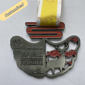 Medaglia sportiva personalizzata <span class=keywords><strong>in</strong></span> lega di zinco <span class=keywords><strong>3D</strong></span> corsa maratona ciclismo nuoto premio Souvenir prezzo di fabbrica per i club - Product Image 1
