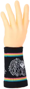 Ustom-muñequera romocional, muñequera deportiva con logotipo, sin soporte mínimo
