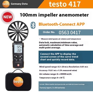 High Digital Thermal Anemometer Testo 425 for Measuring <b>Wind</b> Speed Similar to 416/417 <b>Vane</b> Meter - Product Image 3