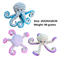 Jouets en peluche pour animaux de compagnie, design original, nouveaux, avec bruits de froissement, série Océan, poulpe, crabe, calmar, taille XL-L-M, grands jouets pour animaux de compagnie