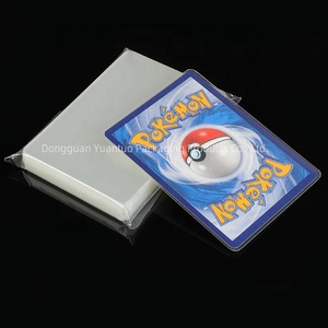 Cao cấp tròn góc thẻ tay áo 66x91mm trong suốt mờ bảo vệ thẻ tay áo thô kết cấu thẻ tay áo - Product Image 4