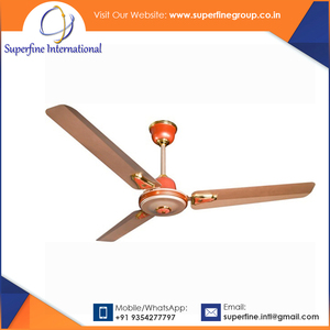 Ventiladores de techo de refrigeración por aire con acabado mate de cobre duradero, Metal eléctrico, plegable mecánicamente, certificado CE para Hotel doméstico - Product Image 4