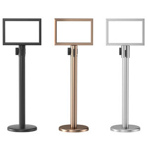 حامل إعلانات قابل للسحب للمطارات مع إطار لحمل لافتات A3 وA4 - Product Image 1