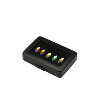 Accessoire d'affichage de bijoux en métal en acier inoxydable argenté mat tout en acier inoxydable diamant pierre précieuse colorée pierre nue