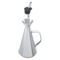 Bouteille Distributrice d'Huile en Acier Inoxydable 304 avec Bec Verseur Anti-Goutte pour la Cuisine et le Barbecue