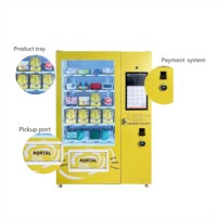 Distributeur automatique bon marché, distributeur automatique de boîtes porte-bonheur de grande capacité avec écran tactile, peut vendre des boîtes aveugles de différentes tailles.