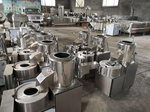 Kommerzielle Industrielle Kartoffel-Reinigungs-, Schäl- und Schneidemaschine mit 0,75 kW Motor zum Waschen, Schälen und Schneiden - Product Image 4