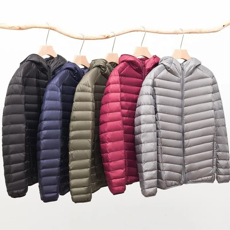 Chaodian 남성 경량 패딩 재킷 겨울 따뜻한 두꺼운 파카 버블 코트 전체 집업 방수 포장 외투
