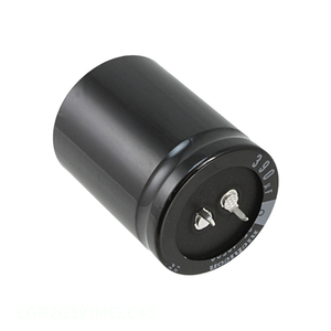 ตัวเก็บประจุแบบ Through Hole ยี่ห้อ Manufacturer Channel รุ่น CAP ALUM 390UF 20% 400V SNAP TH  ขนาด 390 ไมโครฟารัด รุ่น LGR2G391MELC45 - Product Image 1
