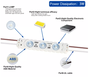 बॉन्ड थोक कम कीमत a110v 200v वाटरप्रूफ एलईडी मॉड्यूल ip67 300lm 175 ° प्रकाश उत्सर्जन मिनी नेतृत्व मॉड्यूल - Product Image 2