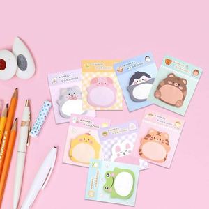 Meng Fun Cartoon Animal Self-Adhesive <b>Stand</b>-up Creative Memo Pads Cute Learning Supplies for <b>Record</b> & Plan - Product Image 2