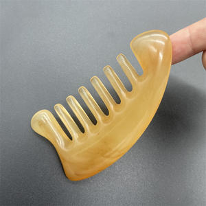 Venta al por mayor de fábrica, peine de cuerno de cera de abejas de resina, peine de masaje, cabeza de raspado de ocho dientes, alivio de la picazón, certificado CE - Product Image 4